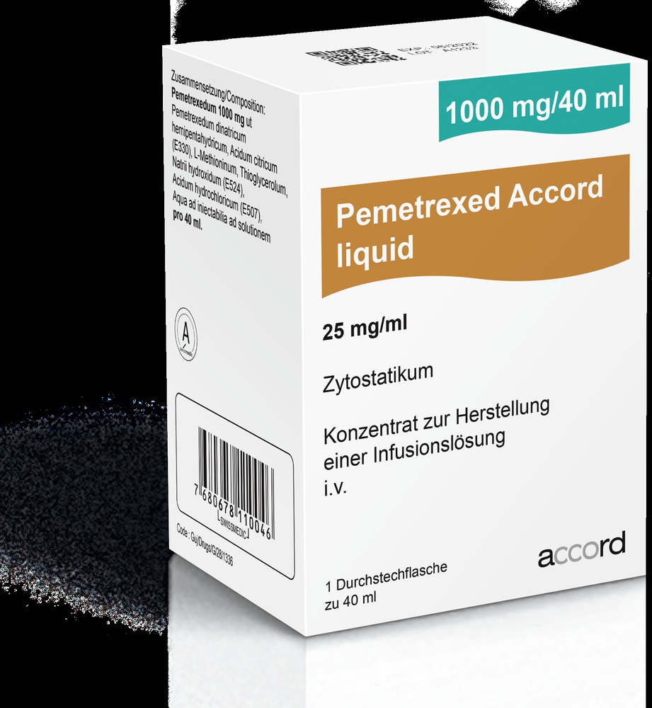 PEMETREXED ACCORD 1000 mg PÓ PARA CONCENTRADO PARA SOLUÇÃO PARA PERFUSÃO