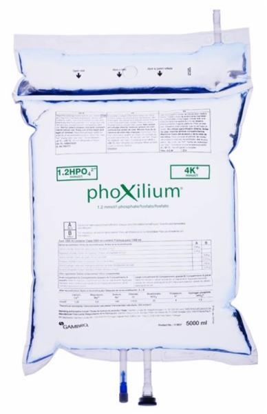 PHOXILIUM 1,2 mmol/L SOLUÇÃO DE FOSFATO PARA HEMODIÁLISE/HEMOFILTRAÇÃO