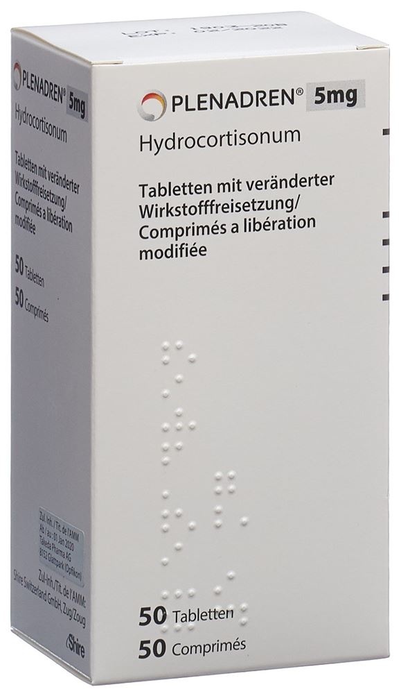PLENADREN 5 mg COMPRIMIDOS DE LIBERTAÇÃO MODIFICADA
