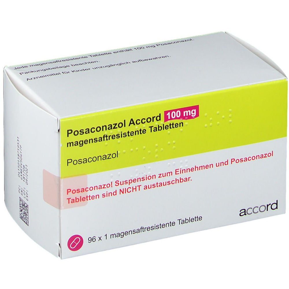 POSACONAZOL ACCORD 100 mg COMPRIMIDOS GASTRO-RESISTENTES