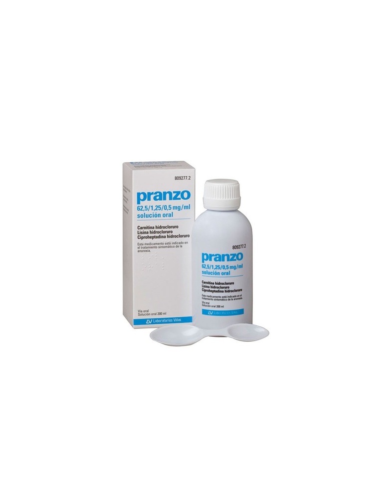 PRANZO 62,5 / 1,25 / 0,5 mg/ml SOLUÇÃO ORAL