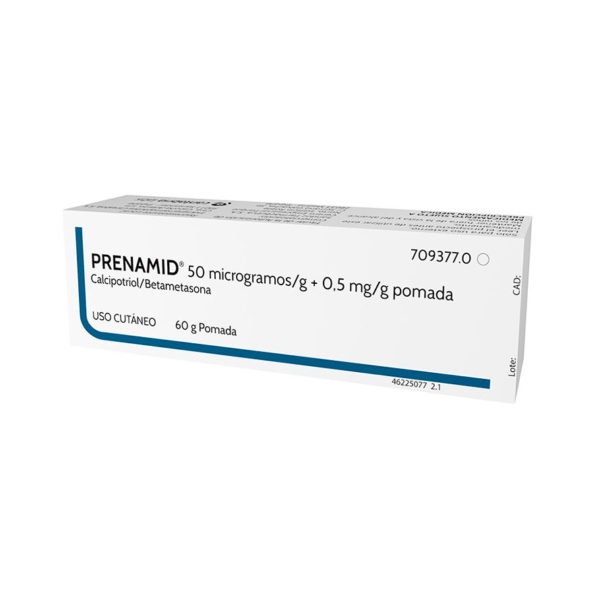 PRENAMID 50 microgramas/g + 0,5 mg/g POMADA
