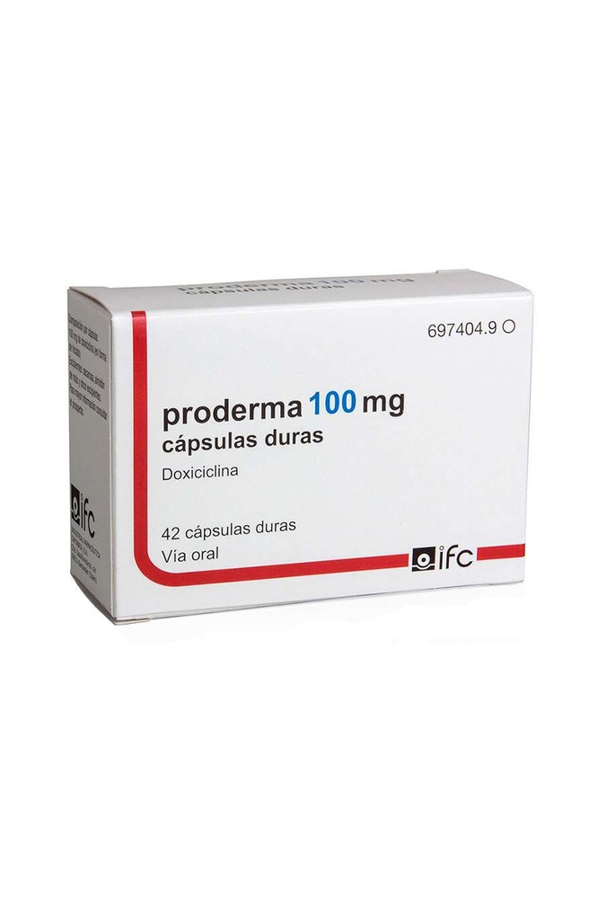 PRODERMA 100 mg CÁPSULAS DURAS