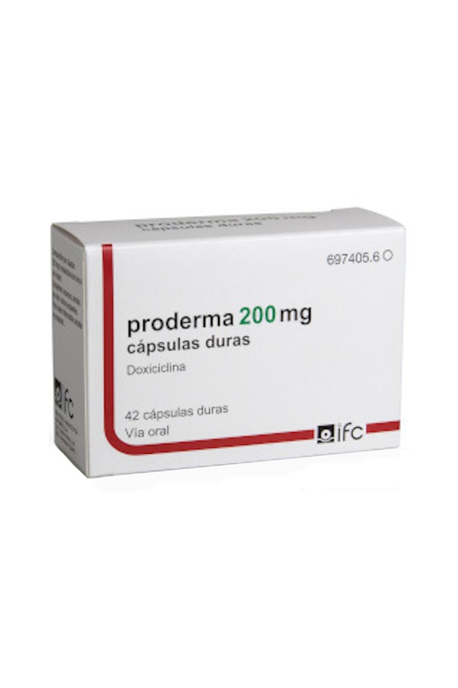 PRODERMA 200 mg CÁPSULAS DURAS
