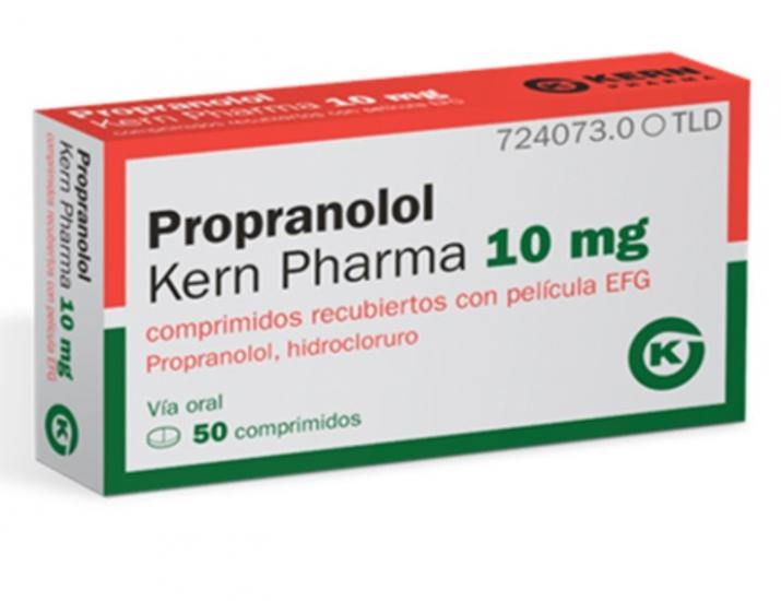 PROPRANOLOL KERN PHARMA 10 mg COMPRIMIDOS REVESTIDOS POR PELÍCULA