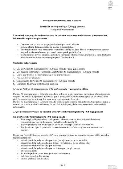 PSOTRIOL 50 microgramas/g + 0,5 mg/g POMADA