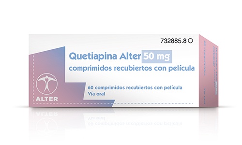 QUETIAPINA ALTER 50 mg COMPRIMIDOS REVESTIDOS POR PELÍCULA