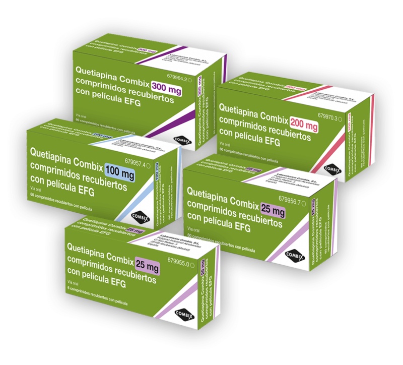 QUETIAPINA COMBIX 200 mg COMPRIMIDOS REVESTIDOS POR PELÍCULA