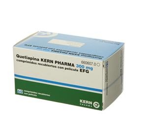 QUETIAPINA KERN PHARMA 300 mg COMPRIMIDOS REVESTIDOS POR PELÍCULA
