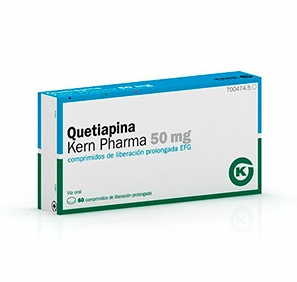 QUETIAPINA KERN PHARMA 50 mg COMPRIMIDOS REVESTIDOS POR PELÍCULA