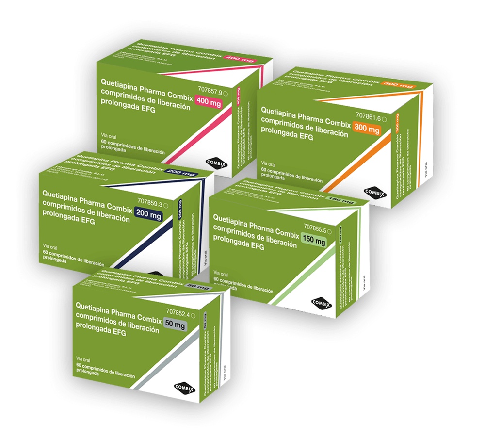 QUETIAPINA PHARMA COMBIX 150 mg COMPRIMIDOS DE LIBERTAÇÃO PROLONGADA