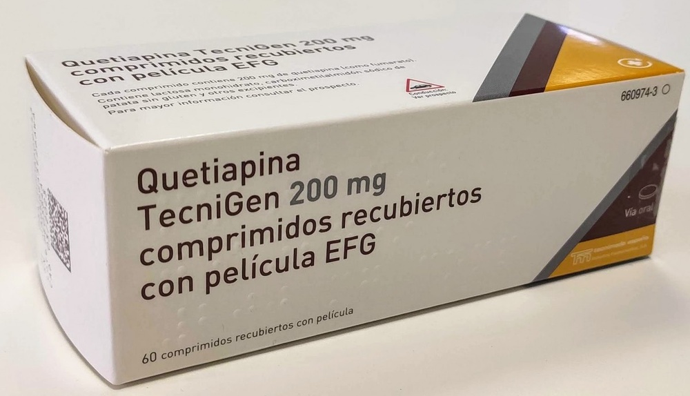 QUETIAPINA QUALIGEN 200 mg COMPRIMIDOS REVESTIDOS POR PELÍCULA