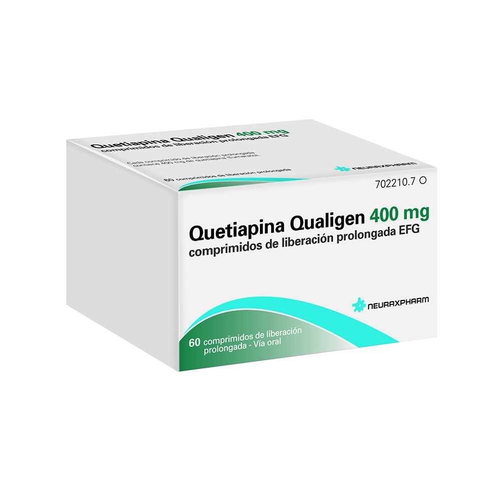 QUETIAPINA QUALIGEN 400 mg COMPRIMIDOS REVESTIDOS POR PELÍCULA