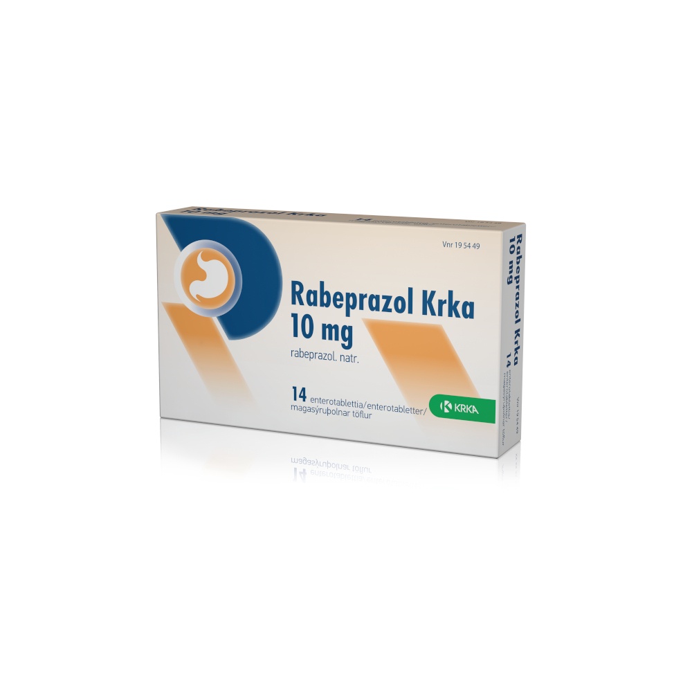 RABEPRAZOL KRKA 10 mg COMPRIMIDOS GASTRO-RESISTENTES
