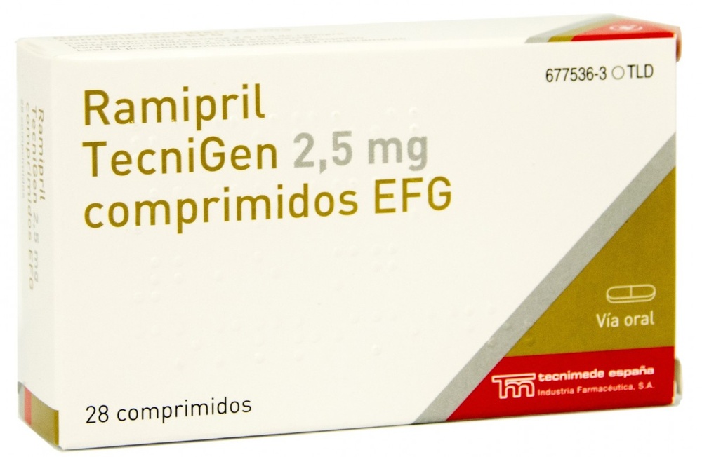 RAMIPRIL TEVAGEN 2,5 mg COMPRIMIDOS
