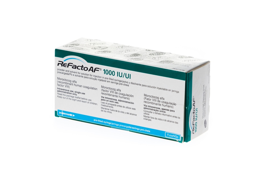 REFACTO AF 1000 UI, PÓ E SOLVENTE PARA SOLUÇÃO INJETÁVEL
