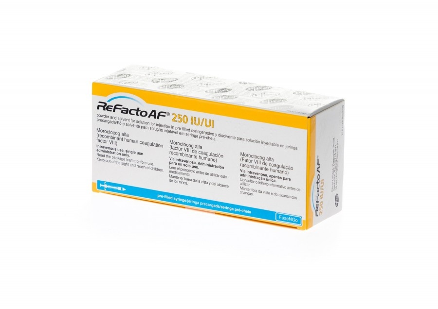 REFACTO AF 250 UI, PÓ E SOLVENTE PARA SOLUÇÃO INJETÁVEL