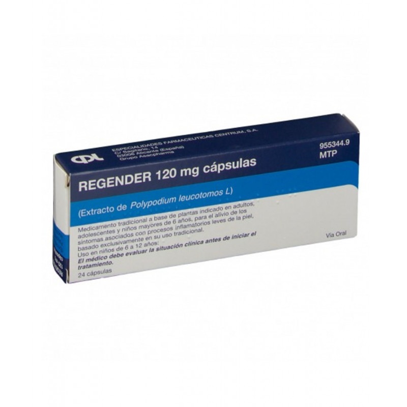 REGENDER 120 mg CÁPSULAS DURAS