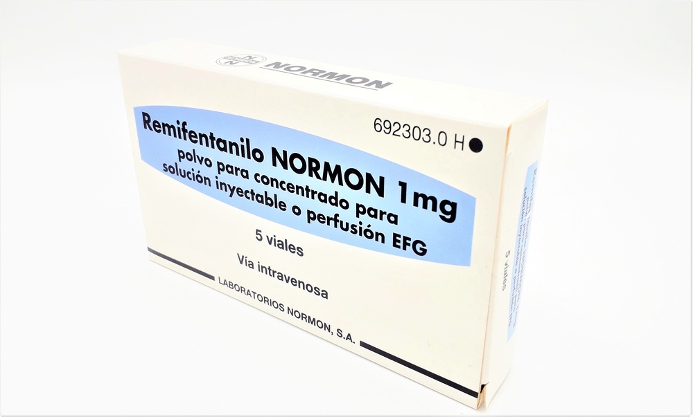 REMIFENTANILO NORMON 1 mg PÓ PARA CONCENTRADO PARA SOLUÇÃO INJETÁVEL E PARA PERFUSÃO