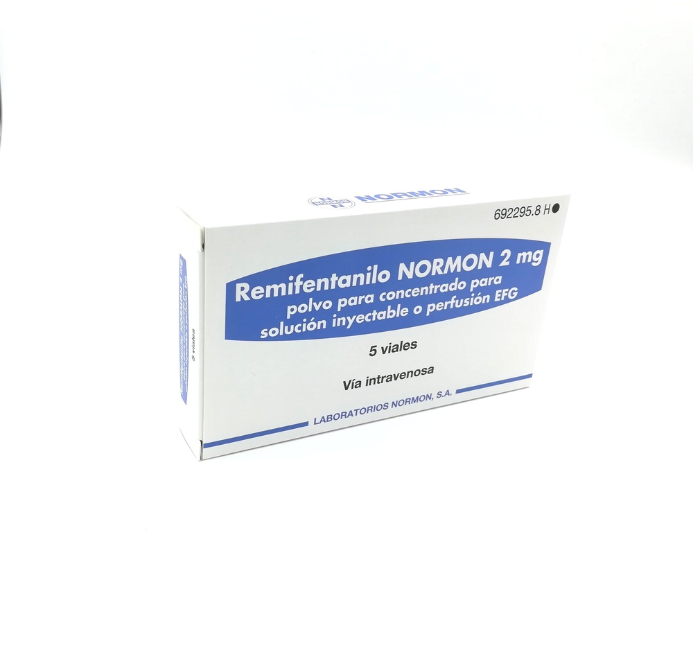 REMIFENTANILO NORMON 2 mg PÓ PARA CONCENTRADO PARA SOLUÇÃO INJETÁVEL E PARA PERFUSÃO