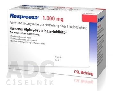 RESPREEZA 1.000 MG PÓ E SOLVENTE PARA SOLUÇÃO PARA PERFUSÃO