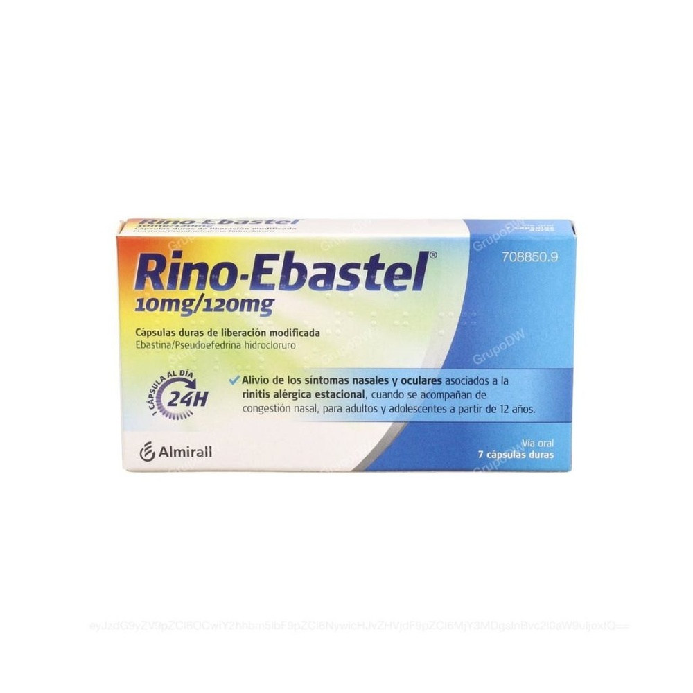 RINO-EBASTEL 10 mg/120 mg CÁPSULAS DURAS DE LIBERAÇÃO MODIFICADA