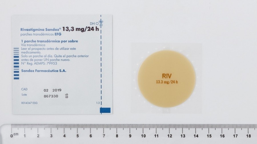 RIVANEX 13,3 mg/24h AUTOCLUSIVOS TRANSDÉRMICOS