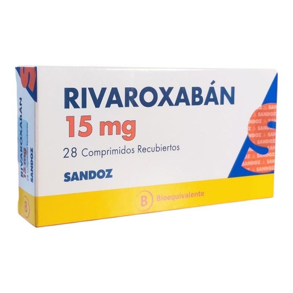 RIVAROXABAN ALMUS 15 mg COMPRIMIDOS REVESTIDOS POR PELÍCULA