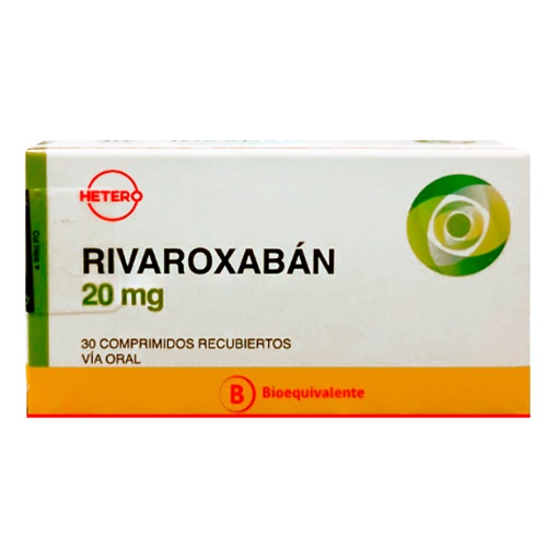 RIVAROXABAN ALMUS 20 mg COMPRIMIDOS REVESTIDOS POR PELÍCULA