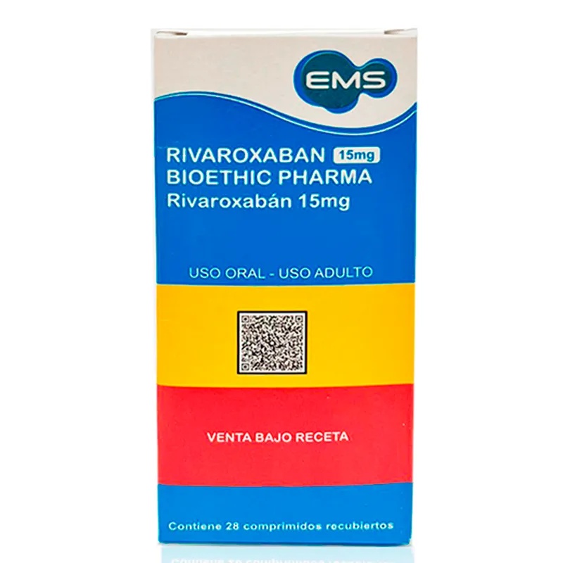 RIVAROXABAN BIOPHARM 15 mg COMPRIMIDOS REVESTIDOS POR PELÍCULA