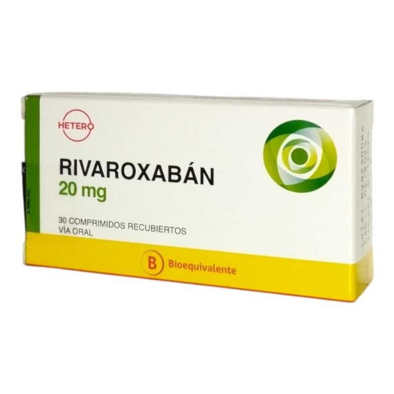 RIVAROXABAN BIOPHARM 20 mg COMPRIMIDOS REVESTIDOS POR PELÍCULA