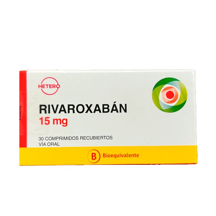 RIVAROXABAN PENSA 15 mg COMPRIMIDOS REVESTIDOS POR PELÍCULA