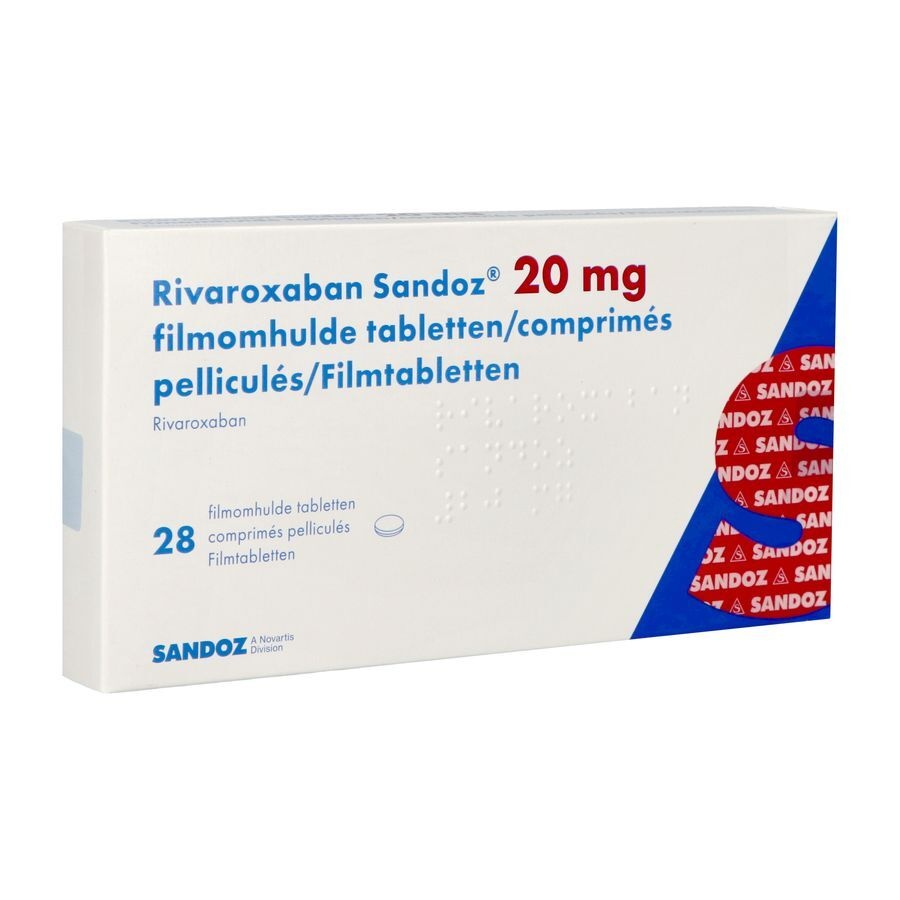 RIVAROXABAN SANDOZ FARMACEUTICA 20 mg CÁPSULAS DURAS