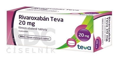 RIVAROXABAN TEVA 20 mg COMPRIMIDOS REVESTIDOS POR PELÍCULA