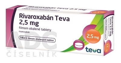 RIVAROXABAN TEVA 2,5 mg COMPRIMIDOS REVESTIDOS POR PELÍCULA