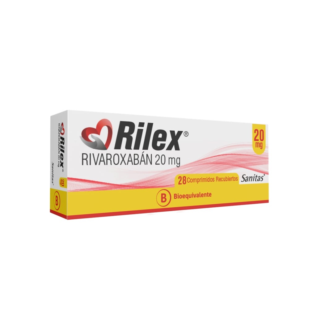 RIVAROXABAN VIR 20 mg COMPRIMIDOS REVESTIDOS POR PELÍCULA