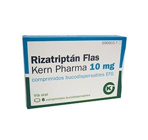 RIZATRIPTAN FLAS KERN PHARMA 10 mg COMPRIMIDOS ORODISPERSÍVEIS