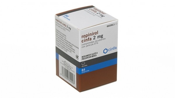 ROPINIROL TARBIS 2 mg COMPRIMIDOS REVESTIDOS POR PELÍCULA