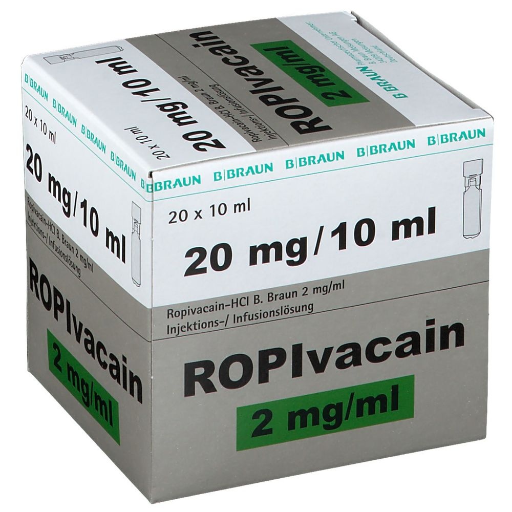 ROPIVACAÍNA B.BRAUN 2 mg/ml SOLUÇÃO INJETÁVEL E PARA PERFUSÃO