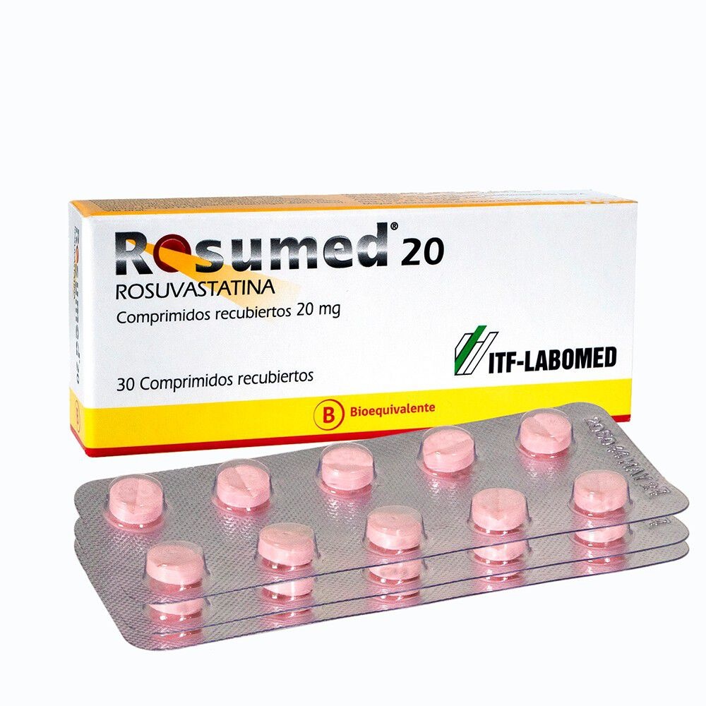 ROSUVASTATINA ALTER 20 mg COMPRIMIDOS REVESTIDOS POR PELÍCULA