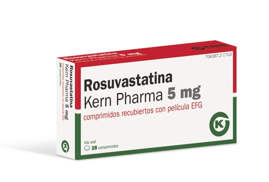 ROSUVASTATINA KERN PHARMA 5 mg COMPRIMIDOS REVESTIDOS POR PELÍCULA