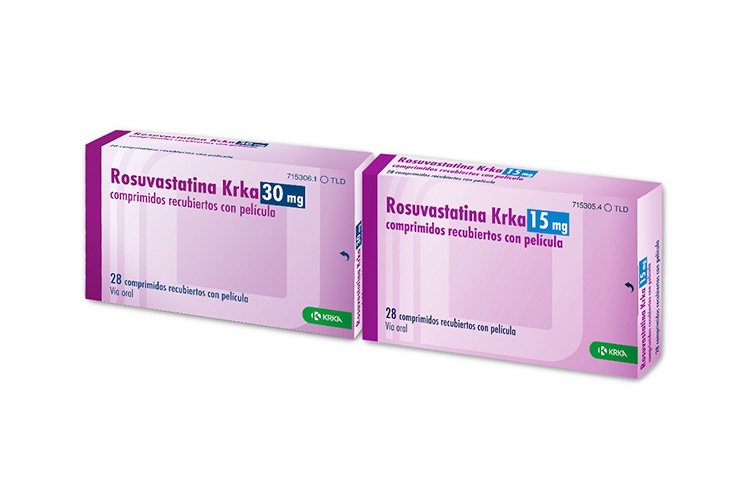 ROSUVASTATINA KRKA 15 mg COMPRIMIDOS REVESTIDOS POR PELÍCULA