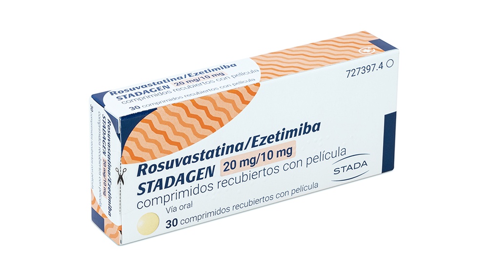 ROSUVASTATINA/EZETIMIBE KRKA 20 mg/10 mg COMPRIMIDOS REVESTIDOS POR PELÍCULA