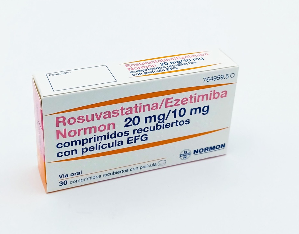 ROSUVASTATINA/EZETIMIBE NORMOGEN 20 mg/10 mg COMPRIMIDOS REVESTIDOS POR PELÍCULA
