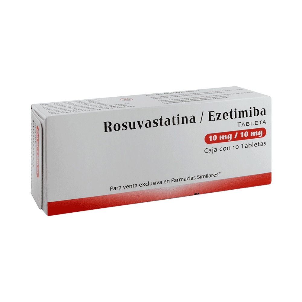 ROSUVASTATINA/EZETIMIBE TEVA 10 mg/10 mg COMPRIMIDOS REVESTIDOS POR PELÍCULA