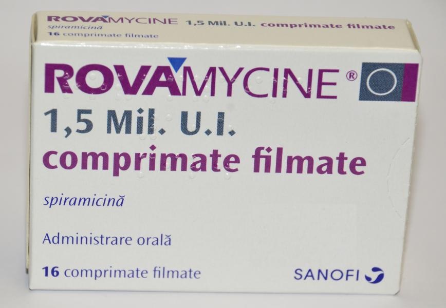 ROVAMYCINE 1,5 milhões de UI COMPRIMIDOS REVESTIDOS POR PELÍCULA