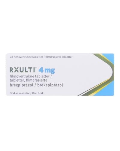RXULTI 4 mg COMPRIMIDOS REVESTIDOS POR PELÍCULA