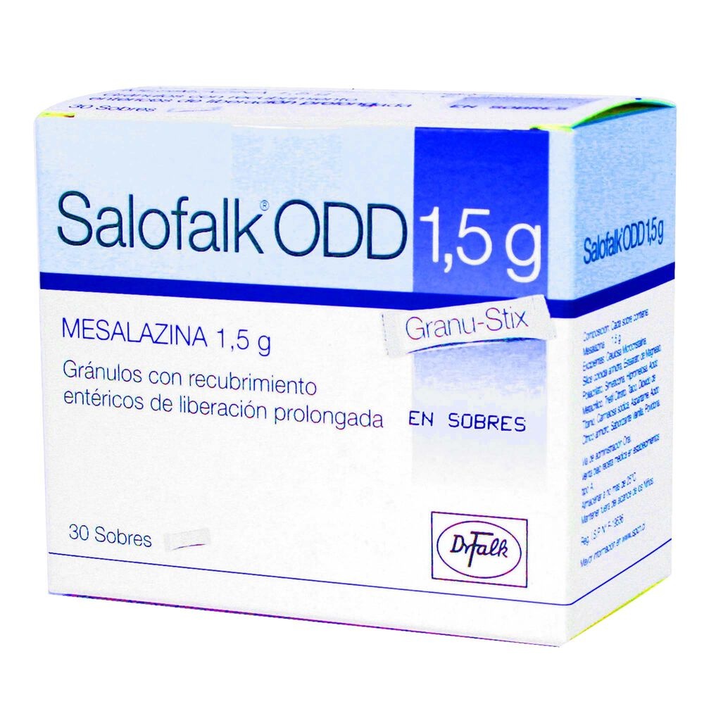SALOFALK 1,5 g GRÂNULOS DE LIBERTAÇÃO PROLONGADA