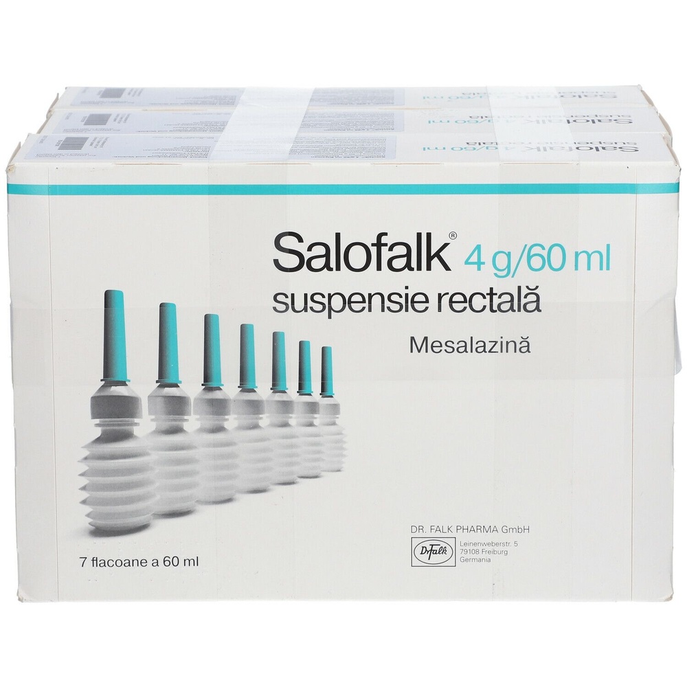 SALOFALK 4 g/60 ml SUSPENSÃO RETAL