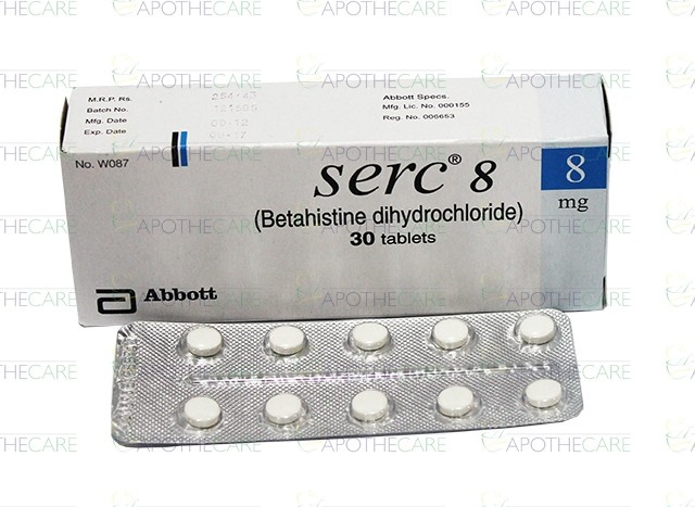 SERC 8 mg COMPRIMIDOS